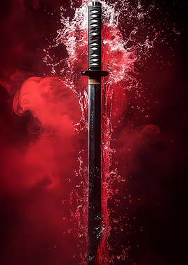 Samurai Sword in Water