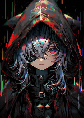 Anime Girl in Hoodie