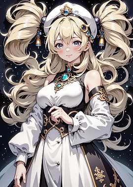 Anime Girl with Blonde Hair