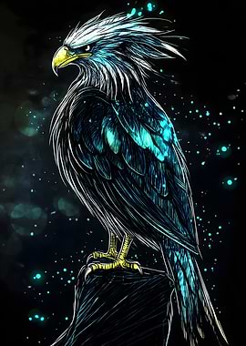 Blue and White Eagle