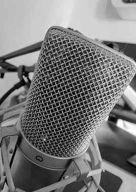 Studio Microphone Close-up