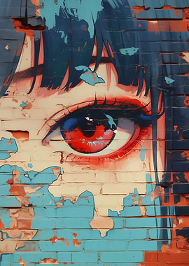 Anime Eye Graffiti