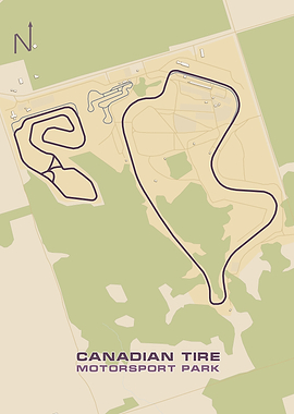 Canadian Tire Motorsport Park Map