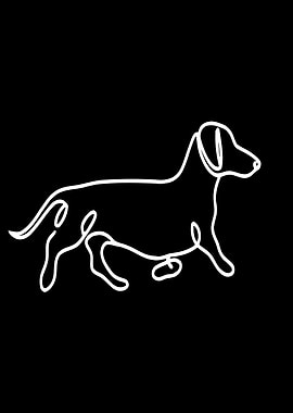 Dachshund Line Art