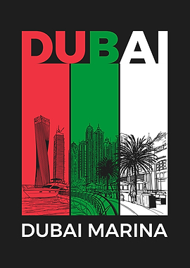 Dubai Marina Skyline