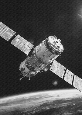 Space Station Orbiting Earth