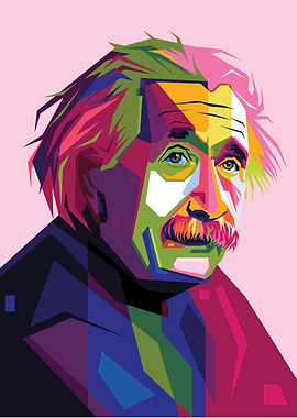 Einstein Pop Art Portrait