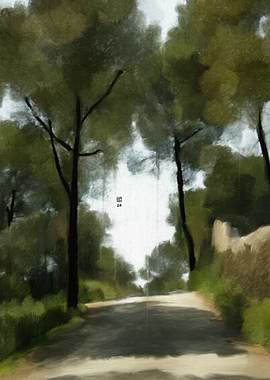 Forest Path Painting