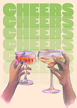 Cheers Toast Illustration