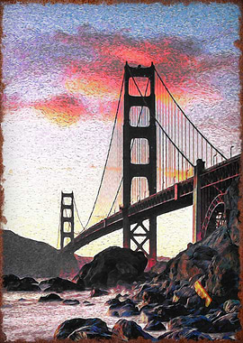 Golden Gate Bridge Sunset