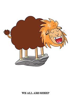 Lion Sheep Cartoon