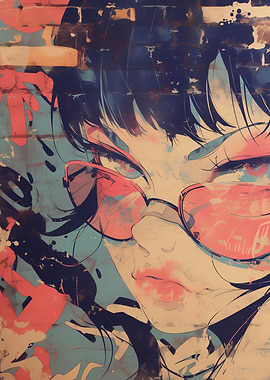Anime Girl with Sunglasses
