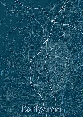 Koriyama City Map