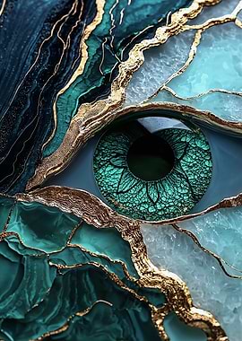 Kintsugi Emerald Eye