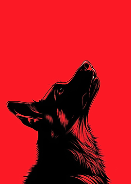 Black Dog Silhouette