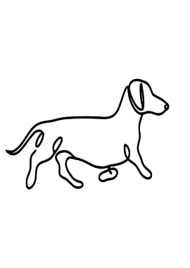 Dachshund Line Art