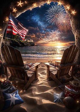 Beachside Fireworks