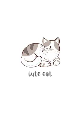 Cute Cat Illustration