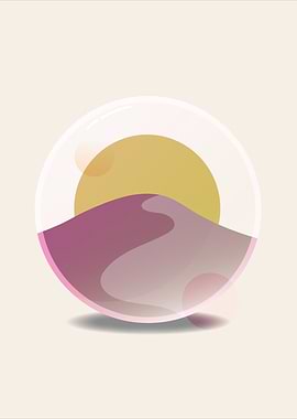 Glass Planet - Sunset in a Sphere