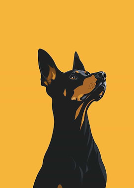 Doberman Pinscher Portrait