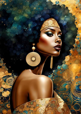 Golden Queen Portrait