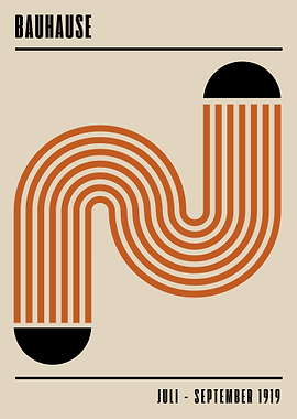 Bauhaus Geometric Art Print