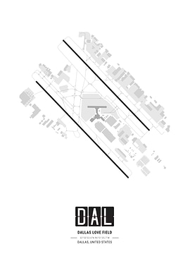 Dallas Love Field Airport Map