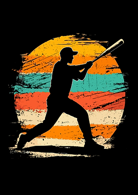 Baseball Player Silhouette