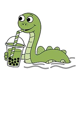 Nessie with Boba Tea