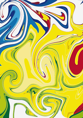 Abstract Swirling Colors