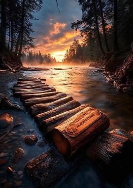 Sunrise River Path