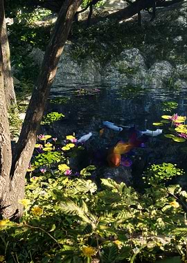 Koi Pond in Forest