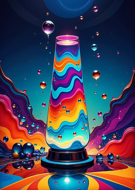 Abstract Lava Lamp Art