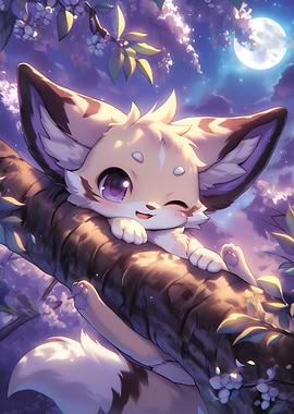 Cute Fox in Tree
