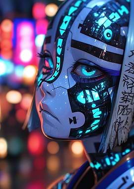Cyberpunk Female Portrait