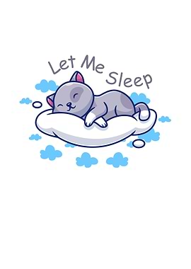 Sleeping Cat on Cloud