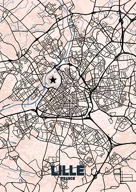 Lille City Map