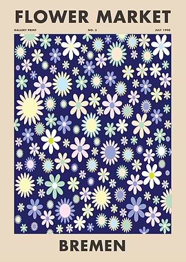 Flower Market Poster