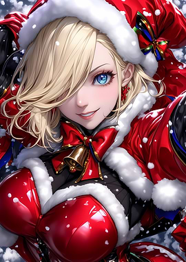 Anime Christmas Girl Anime Girl Waifu