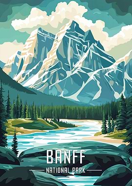 Banff National Park Poster