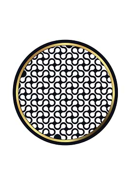 Black and Gold Geometric Pattern