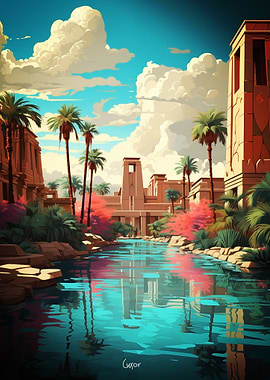 Luxor Oil Painting