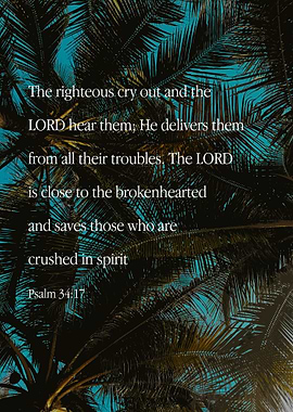 Bible Verse Jesus Psalm 34 17