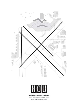 Houston Hobby Airport Map