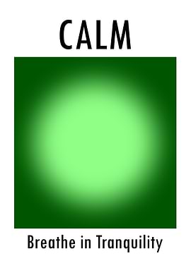Calm Green Aura Poster