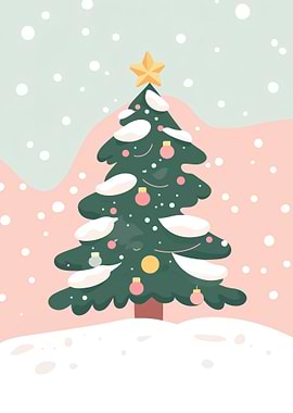 Snow-Kissed Christmas Tree