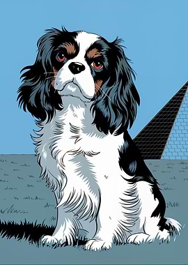 Cavalier King Charles Spaniel Illustration