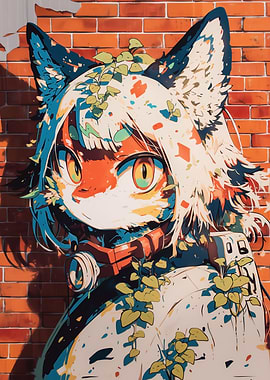 Anime Girl Graffiti