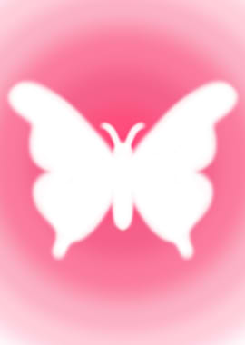 White Butterfly Silhouette