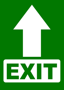 Green Exit Sign